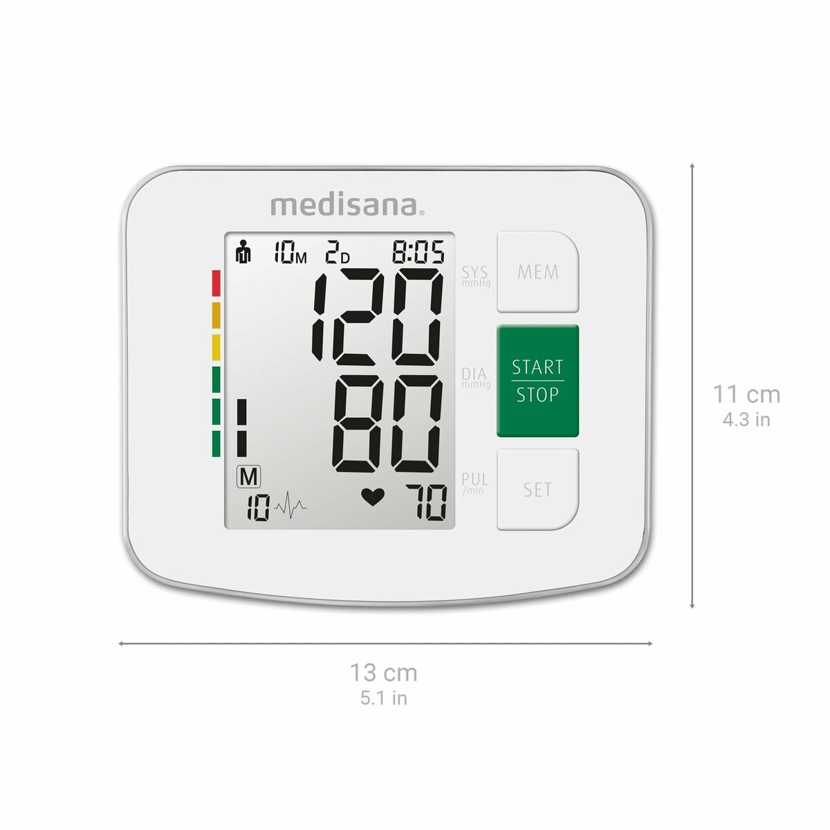 Assinsspiediena Monitors-Termometrs Medisana BU 512